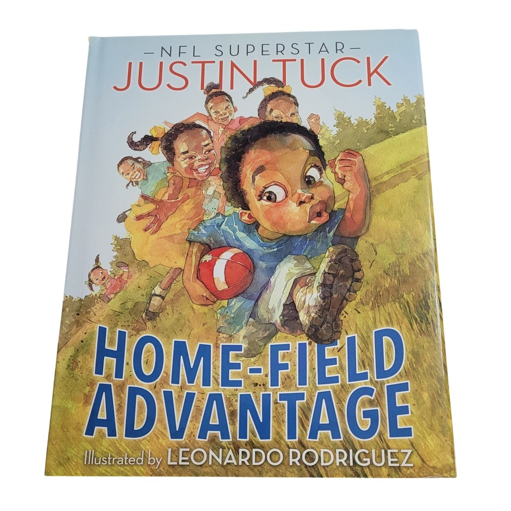 Justin Tuck Home-Field Advantage Childrens Book Hardcover NFL Football Kids